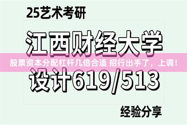 股票资本分配杠杆几倍合适 招行出手了，上调！